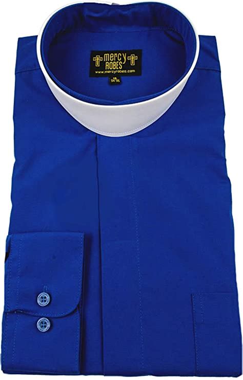 Mercy Robes Mens Royal Blue Long Sleeve Standard Cuff Full Neckband