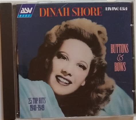 Dinah Shore Buttons Bows Top Hits Asv Living Era Cd Aja Ebay