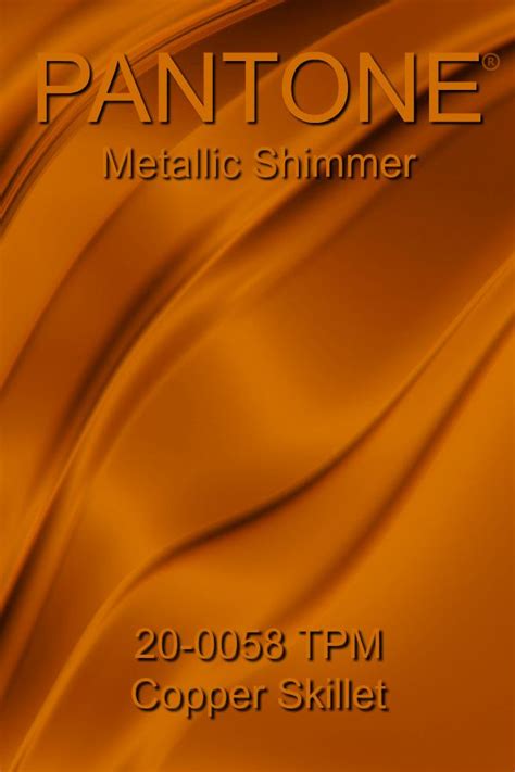 Fabulous Pantone Metallic Copper Prince Color