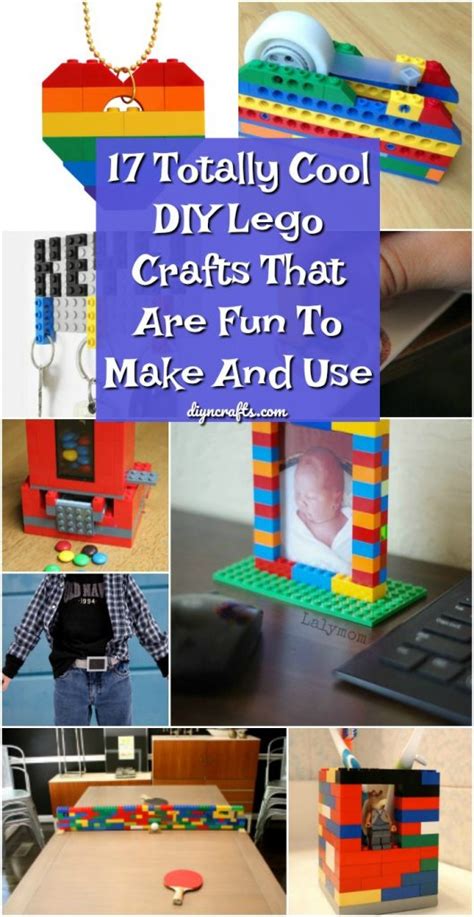 17 Totally Cool Diy Lego Crafts That Are Fun To Make And Use Diy And Crafts