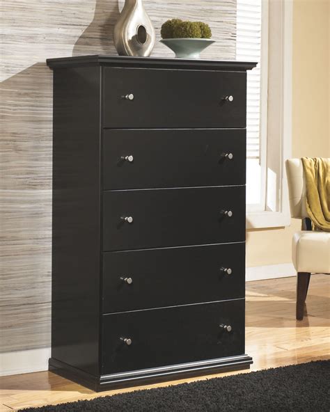 Maribel Black Five Drawer Chest Ez Furniture Sales And Leasing