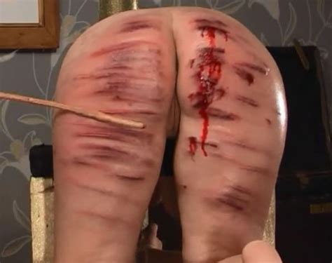 Big Butt Girl Gets Extreme Caning Until Bleeding