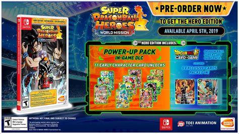 Super Dragon Ball Heroes World Mission To Launch With Hero Edition