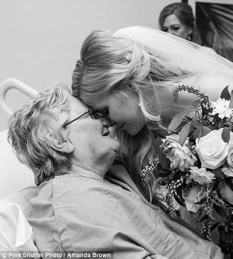 Emotional Moment A Bride Embraced Grandmother In Hospital Daily Mail Online