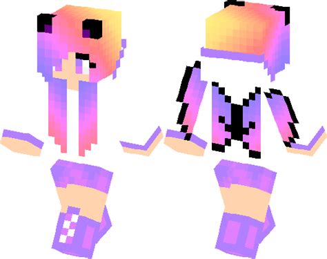 Pretty Purple Girl Minecraft Skin Minecraft Hub