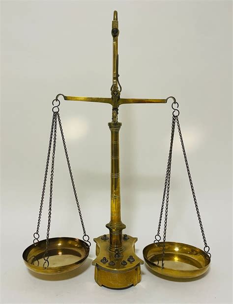 Antique Brass Balance Scales