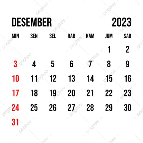 Kalender Desember 2023 Png Kalender Desember 2023 Desember 2023