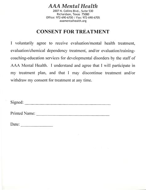 Medical Consent Letter Template Samples Letter Template Collection