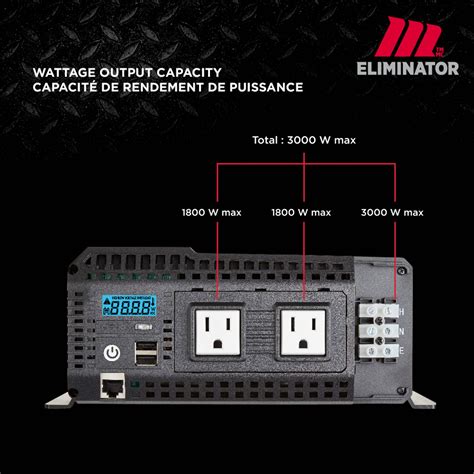 Motomaster Eliminator Pure Sine Wave Power Inverter Includes Battery