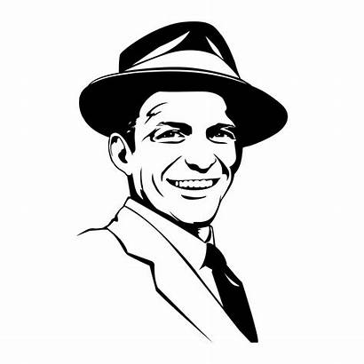 Sinatra Frank Stickers Sticker Portrait Autocollant Muraux