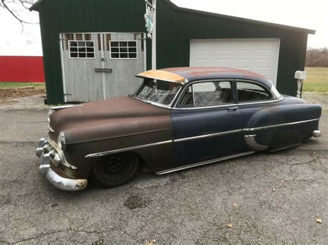 1953 Chevrolet Chevy 2 Door Bagged Rat Rod Leadsled Tail Dragger Patina