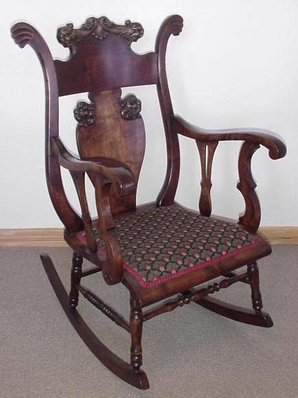 Victorian Mahogany Rocking Chair W Lion Heads Antique Rocking Chairs Victorian Home Decor