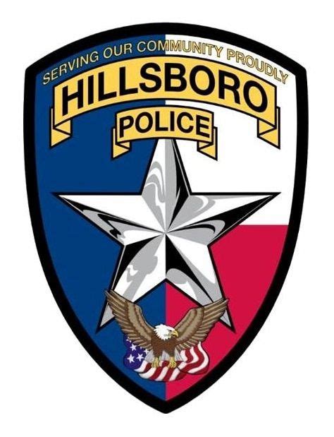 hillsboro pd tx police patches texas law texas police