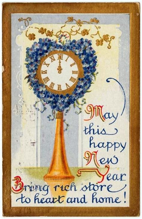 Happy New Year A Look Back At 40 Elegant Vintage Postcards Click
