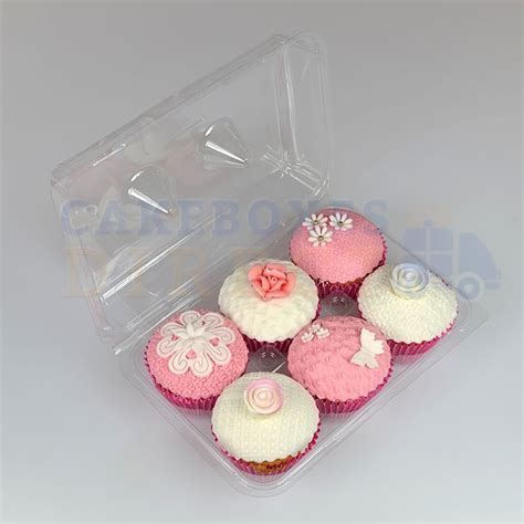 6 Cupcake Clear Plastic Pod Qty 240 Cake Boxes And Cupcake Boxes
