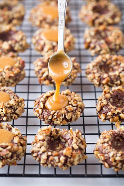 Salted Caramel Turtle Thumbprint Cookies Cooking Classy