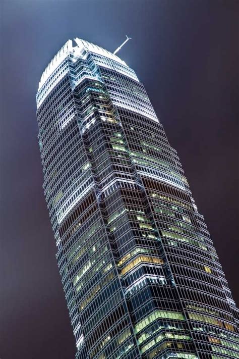 Two International Finance Centre IFC Hong Kong Facade Lighting Exterior Lighting Design