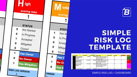 This Simple Risk Log Template Helps You To List Your Risks Track Them