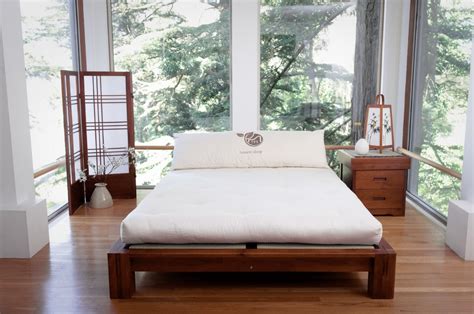 Japanese Tatami Bed In Honey Oak Stain Tatami Bed Japanese Floor Bed