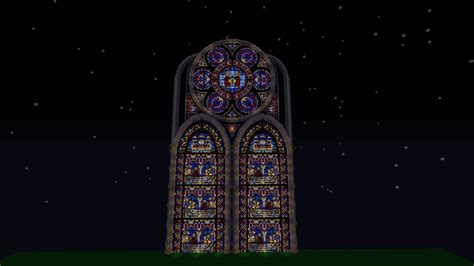 Fantasy Stained Glass Cathedral Wip Minecraft Project