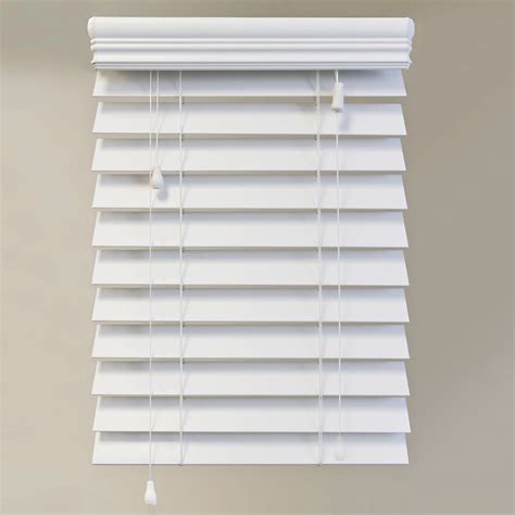Home Decorators Collection 60x72 White 25 Inch Premium Faux Wood Blind