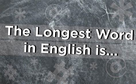 Loanwords, english words, structure, history, use, taught by suzanne kemmer at rice university. This Is the Longest Word in English | Reader's Digest