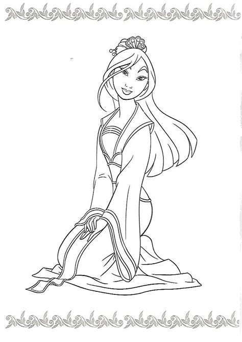 Pin on Mulan Coloring Pages