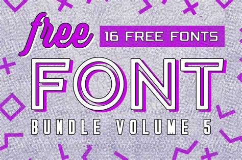 Free Font Bundle Vol 5 Bundle · Creative Fabrica Font Bundles Free