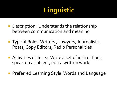 PPT - Howard Gardner’s Multiple Intelligences PowerPoint Presentation