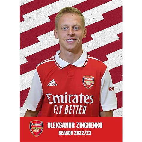 Arsenal 2223 Zinchenko Headshot Official Online Store