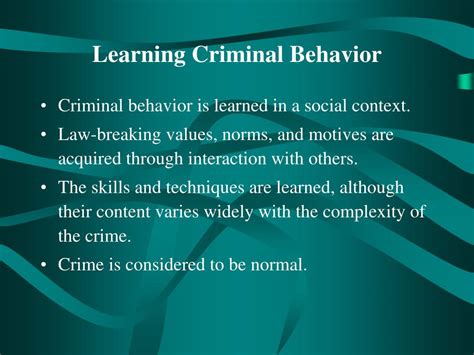 Ppt Social Process Theories Of Crime Powerpoint Presentation Free
