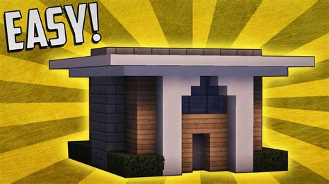 Easy minecraft building system with 5x5 house. Minecraft: How To Build A Simple & Compact Modern House ...