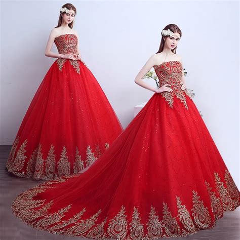 Wedding Dresses Wedding Gowns Bridal Gowns Wedding Dresses Red And Gold