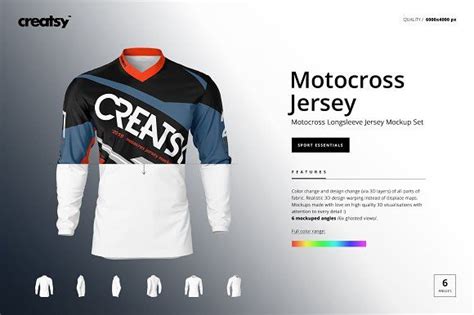 Download Motocross Jersey Mockup Set | Motocross, Jersey design, Mockup