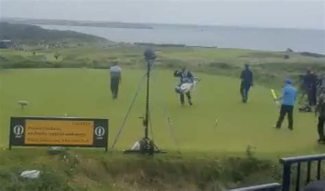 Sergio Garcia Throws Club At Caddie At The Open The