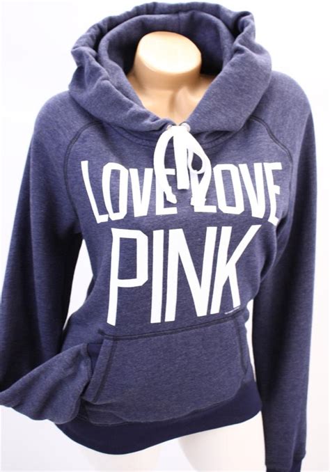 Victorias Secret Love Pink Pullover Hoodie Sweatshirt Nwt