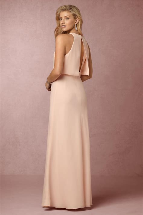Bhldn Iva Crepe Maxi In Bridesmaids View All Dresses At Bhldn Classy Prom Dresses Blush