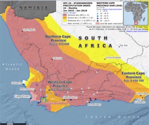 Map Of South Africa That Indicates The Drought Stricken Areas