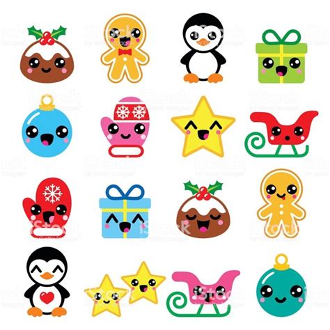 Dibujos kawaii de navidad para colorear - Fotos de amor & Imagenes de amor