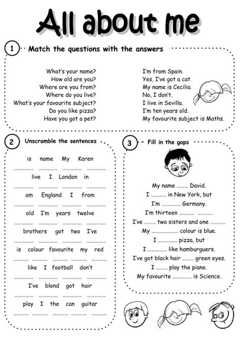 Introducing Yourself Interactive Worksheets Introduce Yourself