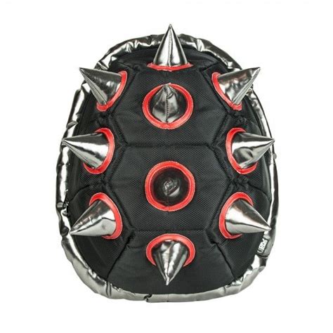 Kirin Hobby Generic Black And Red Spiked Shell Backpack 887439825844