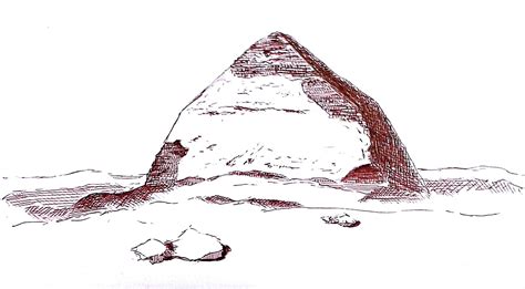 The Bent Pyramid Ancient Architecture Sketches Khaled Almusa