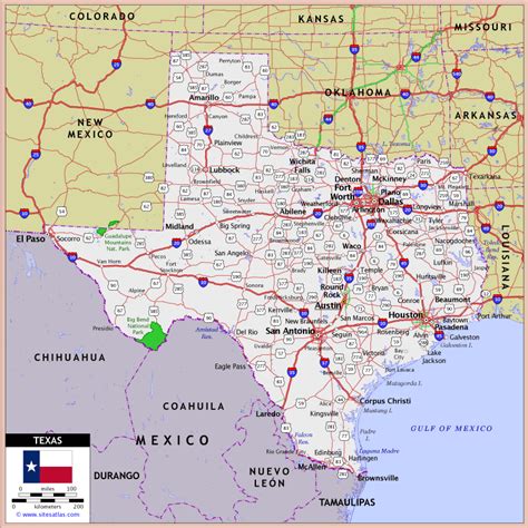 Texas Highway And Road Map Texas Pinterest Texas Map And Lone