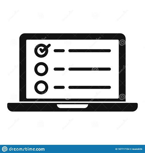 Trendy survey icons on white background. Government Online Survey Icon, Simple Style Stock Vector ...