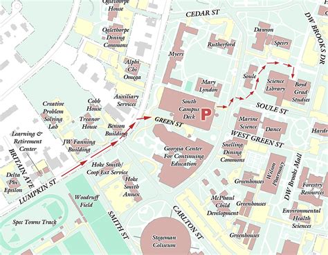 Uga Campus Map With Building Numbers Interactive Map