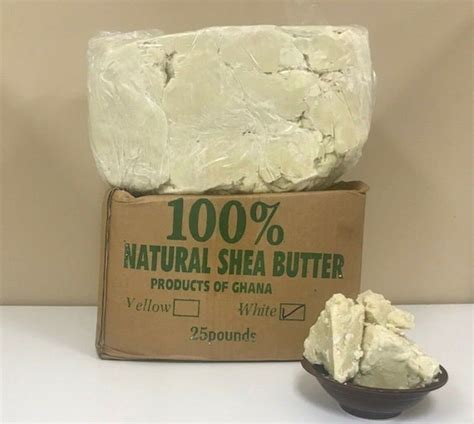Raw African Shea Butter Unrefined Organic Whiteivory 100 Etsy