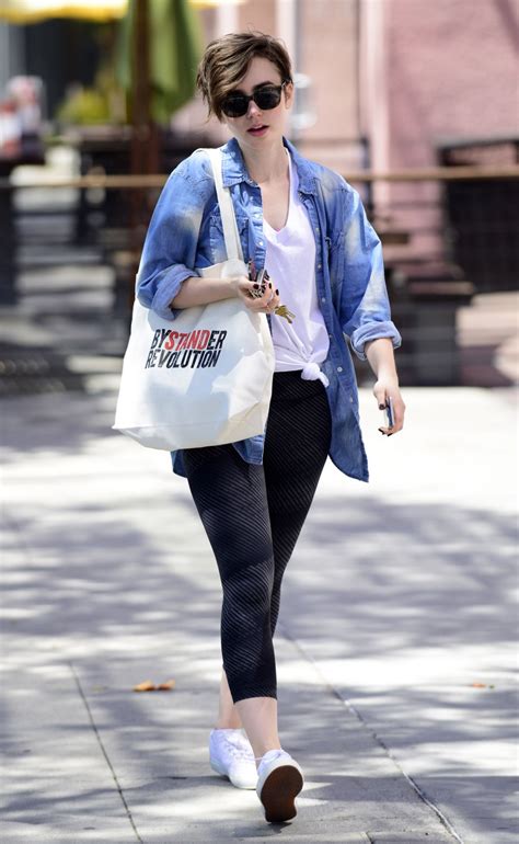 Lily Collins Leaves A Pilates Class In West Hollywood 04292015 Hawtcelebs