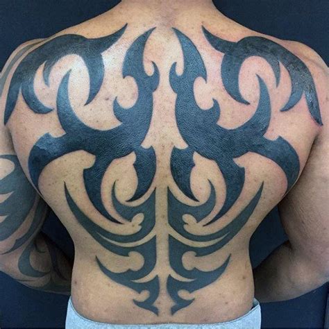 55 Tatuagens Tribais De Costas Apenas Para Homens
