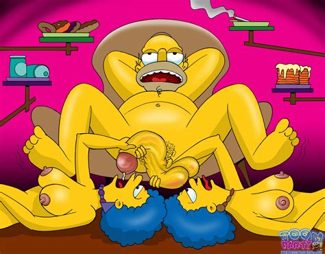 Rule 34 Female Homer Simpson Human Male Patty Bouvier Selma Bouvier Straight The Simpsons Toon
