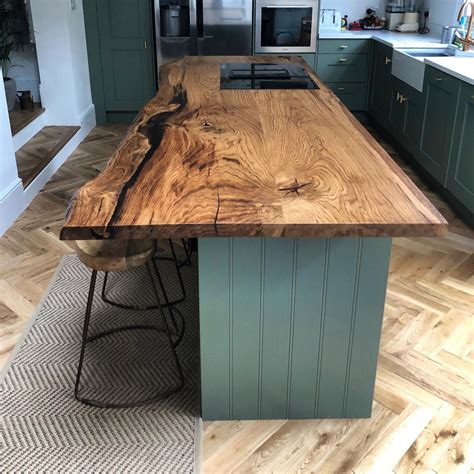 Wooden Kitchen Worktops Uk Solid Wood Kitchen Island Worktops Îlot